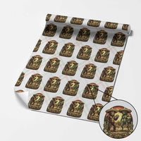 Funny Bigfoot Chupacabra Cinco De Mayo Wrapping Paper Roll Cryptid Lover Gift
