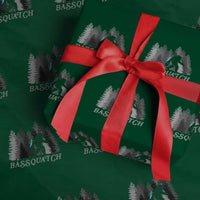 Funny Bigfoot Fishing Wrapping Paper Roll Bassquatch Sasquatch In The Forest Yeti - Wonder Print Shop