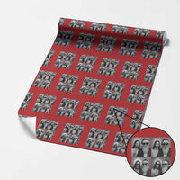 Funny Bigfoot Photobooth Xmas Wrapping Paper Roll Sasquatch Jesus Christian Xmas - Wonder Print Shop