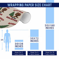 Funny Bigfoot Santa Believes Six Seven Meme Wrapping Paper Roll Trendy Gen Z Xmas Gift - Wonder Print Shop