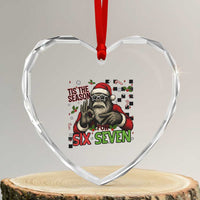 Funny Bigfoot Santa Tis The Season For Six Seven Meme Heart Crystal Glass Ornament Christmas Gift - Wonder Print Shop