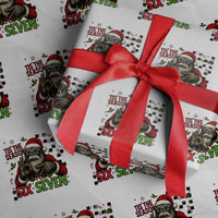 Funny Bigfoot Santa Tis The Season For Six Seven Meme Wrapping Paper Roll Christmas Gift - Wonder Print Shop