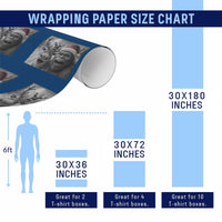 Funny Bigfoot Selfie Christmas Wrapping Paper Roll Santa Reindeer Sasquatch Xmas - Wonder Print Shop