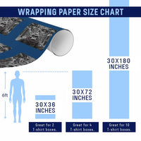 Funny Bigfoot Selfie Wrapping Paper Roll Sasquatch Alien UFO Christmas - Wonder Print Shop