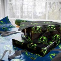 Funny Bigfoot St Patricks Day Wrapping Paper Roll Sasquatch Drinking Green Beer Lover