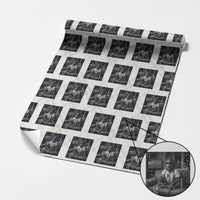 Funny Bigfoot Watching Soccer Wrapping Paper Roll Argentina Futbol Fan