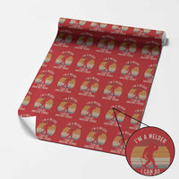 Funny Bigfoot Welding Gift Wrapping Paper Roll I Can Do Amazing Things With A Welder