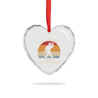 Funny Bigfoot Welding Gift Heart Crystal Glass Ornament I Can Do Amazing Things With A Welder