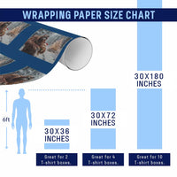 Funny Bigfoot With Cat Selfie Christmas Wrapping Paper Roll - Wonder Print Shop