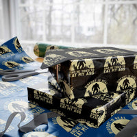 Funny Bigfoot Wrapping Paper Roll Sasquatch Big Foot Eat My Ass Vintage Cryptid Meme - Wonder Print Shop