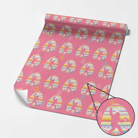 Funny Bigfot Easter Wrapping Paper Roll Sasquatch Rock On Rabbit