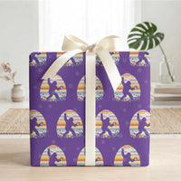Funny Bigfot Easter Wrapping Paper Roll Sasquatch Rock On Rabbit