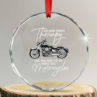 Funny Biker Therapy Crystal Glass Ornament For The Rest Of Us There Are Motorcycles TS02
