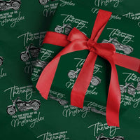 Funny Biker Therapy Wrapping Paper Roll For The Rest Of Us There Are Motorcycles - Wonder Print Shop
