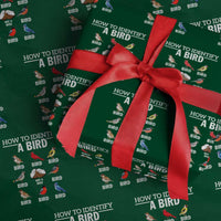 Funny Bird Watching Wrapping Paper Roll How To Identify A Bird - Wonder Print Shop