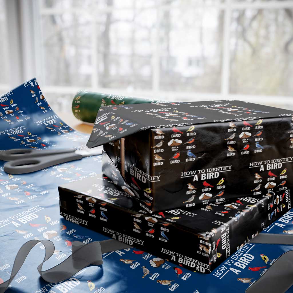 Funny Bird Watching Wrapping Paper Roll How To Identify A Bird - Wonder Print Shop