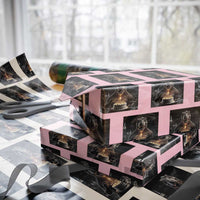 Funny Birthday Dinosaur Wrapping Paper Roll Prehistoric Party Celebration