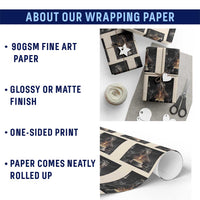 Funny Birthday Dinosaur Wrapping Paper Roll Prehistoric Party Celebration