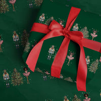 Funny Black Ballerina Nutcracker African American Christmas Wrapping Paper Roll - Wonder Print Shop