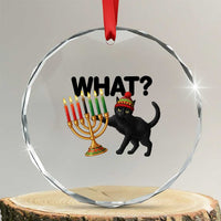 Funny Black Cat Chaos Kwanzaa Kinara Candle Crystal Glass Ornament African Heritage Gift - Wonder Print Shop