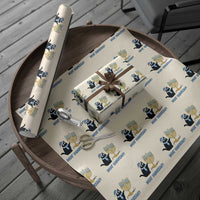 Funny Black Cat Hanukkah Chanukah Wrapping Paper Roll - Wonder Print Shop
