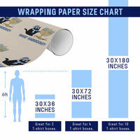 Funny Black Cat Hanukkah Chanukah Wrapping Paper Roll - Wonder Print Shop