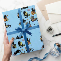 Funny Black Cat Lover Cinco De Mayo Wrapping Paper Roll Mexican Fiesta Gift