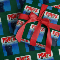 Funny Black Cat Wrapping Paper Roll PAWS Parody Kitten Mouse Humorous - Wonder Print Shop