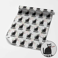 Funny Black Cat Wrapping Paper Roll What Kitten Murderous - Wonder Print Shop