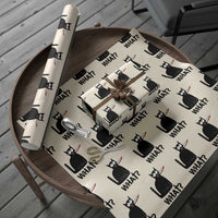 Funny Black Cat Wrapping Paper Roll What Kitten Murderous - Wonder Print Shop