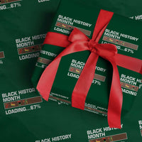 Funny Black History Month Loading Wrapping Paper Roll Six Seven Meme
