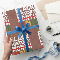 Funny Black History Period Wrapping Paper Roll Pride African