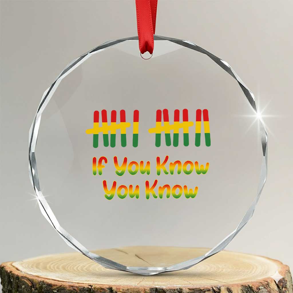 Funny Black History Six Seven Meme Crystal Glass Ornament If You Know You Know - Wonder Print Shop