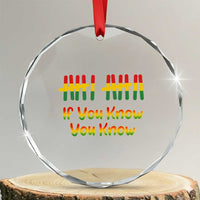 Funny Black History Six Seven Meme Crystal Glass Ornament If You Know You Know - Wonder Print Shop