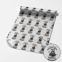 Funny Black Santa Cowboy Bull Rider Christmas Wrapping Paper Roll I Do Not Deliver Gifts I Rodeo - Wonder Print Shop