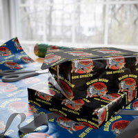 Funny Blood Moon Side Effects Wolf and Chihuahua Dog Humor Graphic Wrapping Paper Roll
