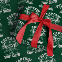 Funny Boat Captain Pun Wrapping Paper Roll Captain Of The Ship Show - Wonder Print Shop