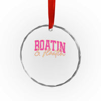 Funny Boating And Floatin Crystal Glass Ornament Summer Vacation Boat Lake Life - Wonder Print Shop