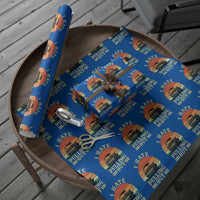 Funny Boating Boat Captain Wrapping Paper Roll I Hate Pulling Out Vintage Retro - Wonder Print Shop