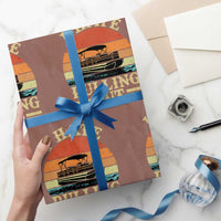 Funny Boating Boat Captain Wrapping Paper Roll I Hate Pulling Out Vintage Retro - Wonder Print Shop