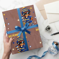 Funny Bosnia Teddy Bear Game Day Gift Wrapping Paper Roll Off To Watch Fudbal