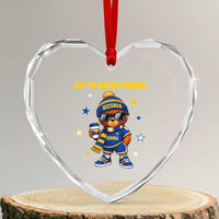 Funny Bosnia Teddy Bear Game Day Gift Heart Crystal Glass Ornament Off To Watch Fudbal