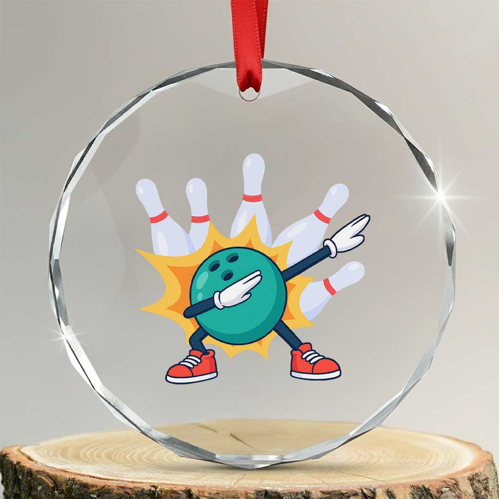 Funny Bowling Ball Dab Crystal Glass Ornament Sports Lover Gift - Wonder Print Shop