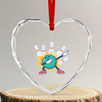 Funny Bowling Ball Dab Heart Crystal Glass Ornament Sports Lover Gift - Wonder Print Shop
