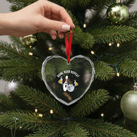 Funny Bowling Beer Lover Gift Heart Crystal Glass Ornament Bowl Beer Repeat - Wonder Print Shop