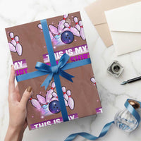 Funny Bowling Lover Wrapping Paper Roll This Is My Spare Shirt Quote - Wonder Print Shop