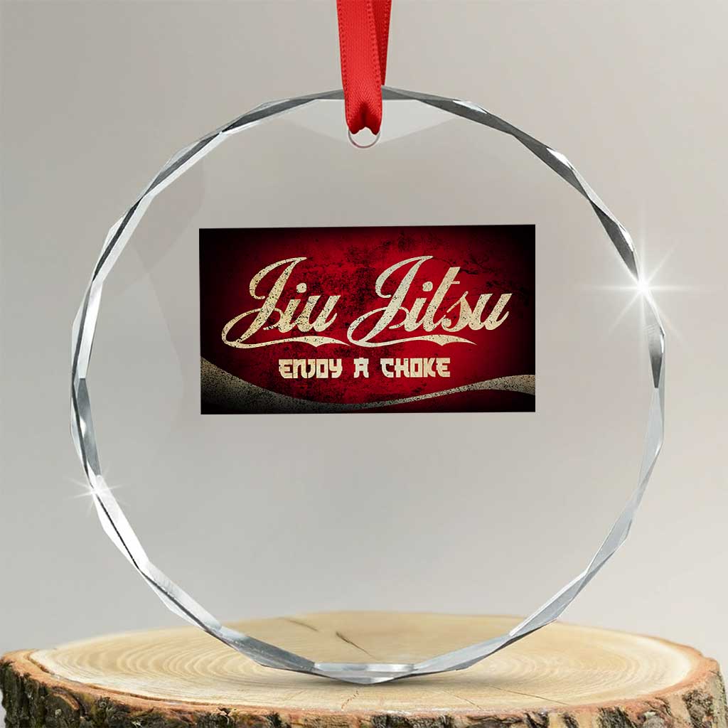 Funny Brazilian Jiu Jitsu Crystal Glass Ornament BJJ Tactical Hugging Choke Jiujitsu Martial Arts - Wonder Print Shop