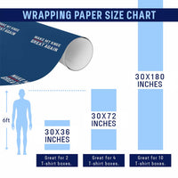 Funny Broken Knee Surgery Wrapping Paper Roll Make My Knee Great Again Recovery