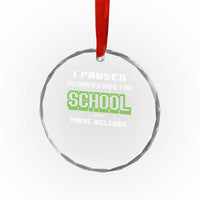 Funny Bruh Back To School Crystal Glass Ornament Here We Go Again Happy First Day Of School TS10