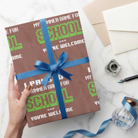 Funny Bruh Back To School Wrapping Paper Roll Here We Go Again Happy First Day Of School - Wonder Print Shop